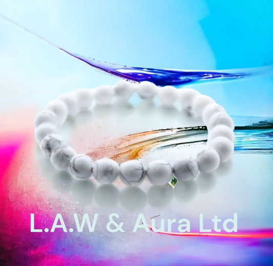 Power Bracelet - White Jasper