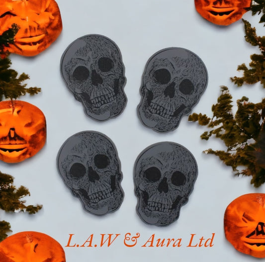 Set Of 4 Skull Coasters