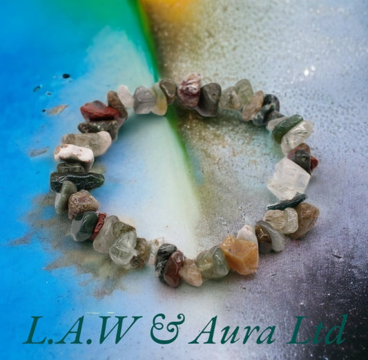 Chipstone Bracelet - Moss Agate
