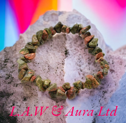Chipstone Bracelet - Green Jasper