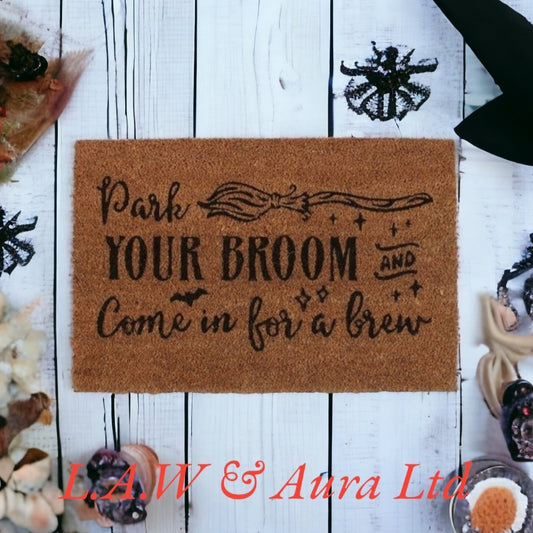 Natural Park Your Broom Doormat