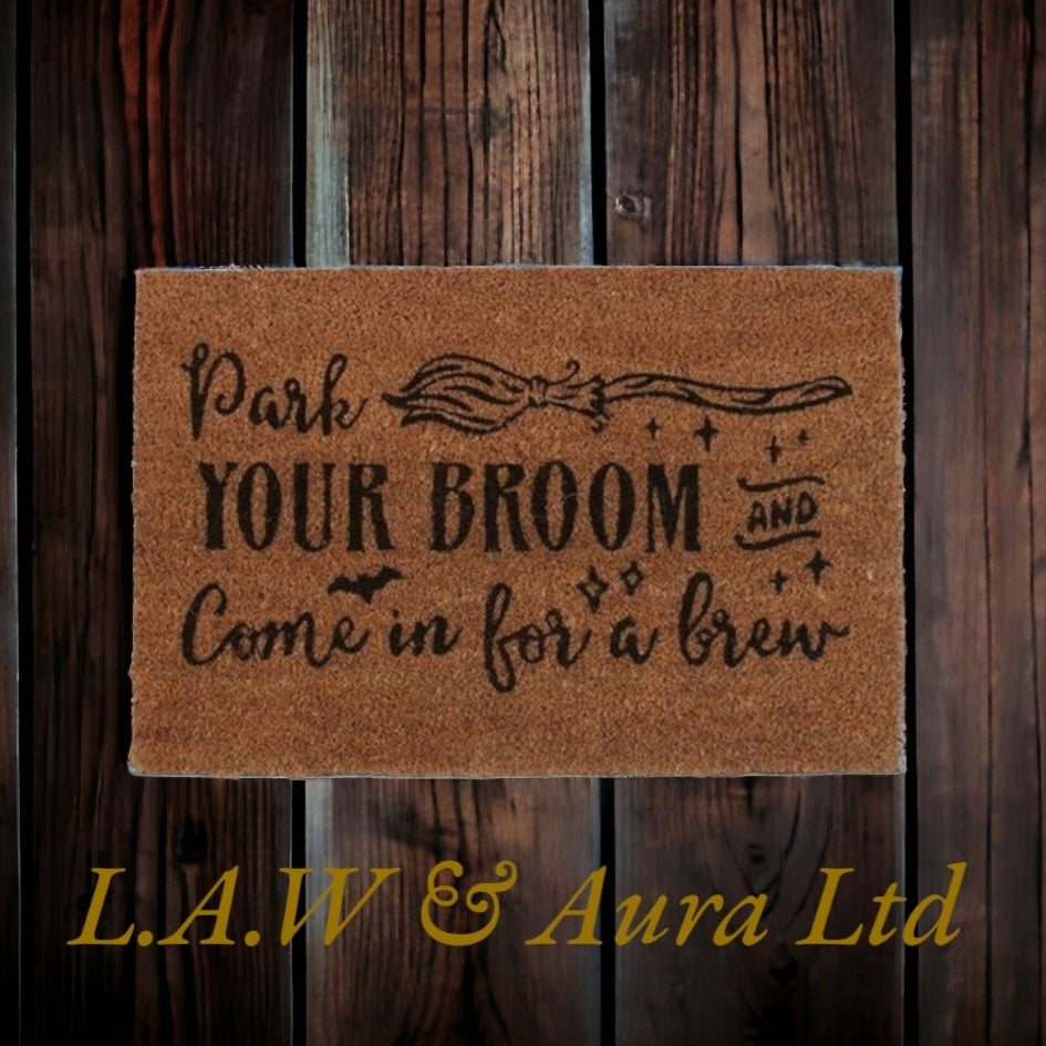 Natural Park Your Broom Doormat