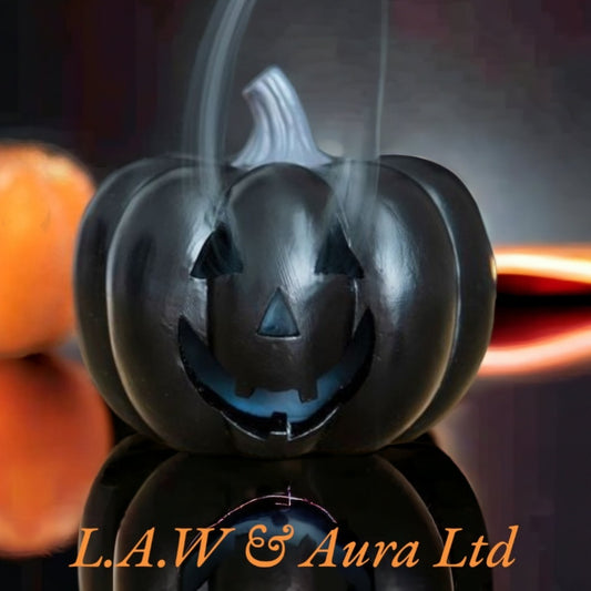 Black Pumpkin Incense Cone Holder
