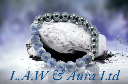 Faceted Gemstone Bracelet - Magnetic Sodalite