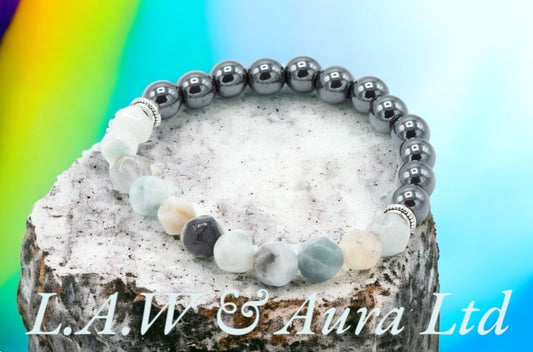Faceted Gemstone Bracelet - Magnetic Mountain Jade