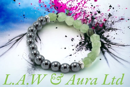 Faceted Gemstone Bracelet - Magnetic Jade