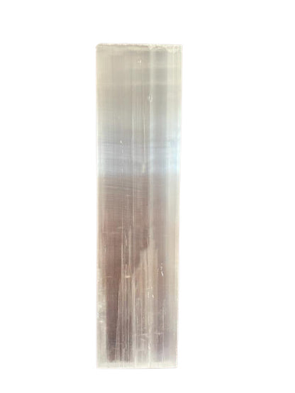 Selenite Flat Bar Charging Plate 15cm - plain