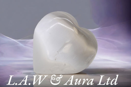 Selenite Heart - 10 cm