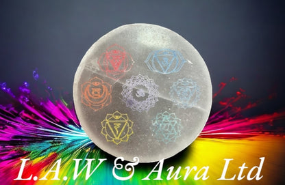 Medium Charging Plate 10cm - Chakra Design (col)