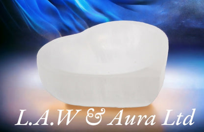 Selenite Heart Bowl - 10cm