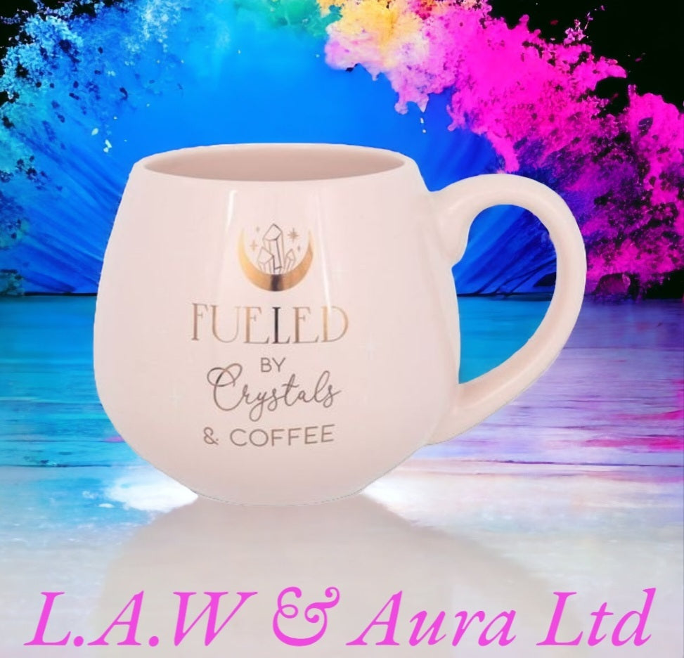 Crystals and Coffee Rounded Mug
