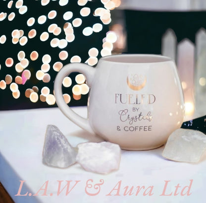 Crystals and Coffee Rounded Mug