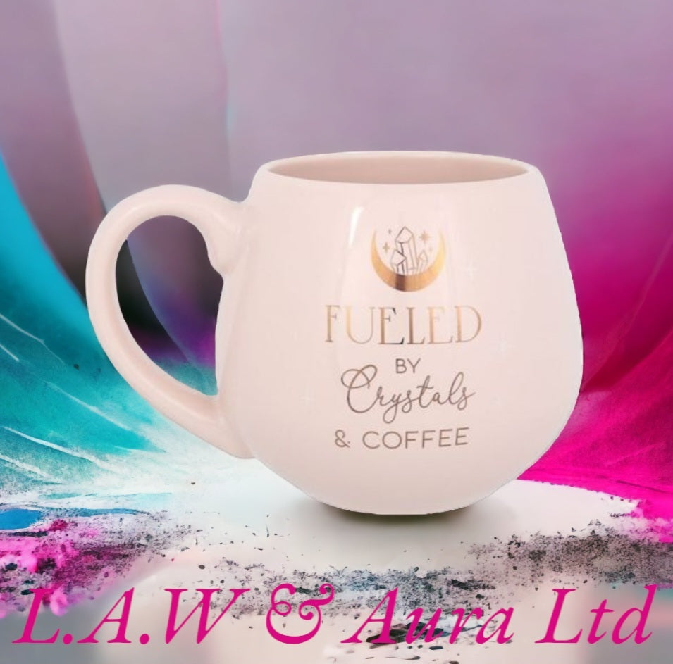 Crystals and Coffee Rounded Mug