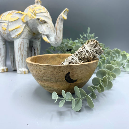 Wooden Smudge and Ritual Offerings Bowl