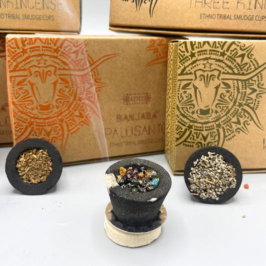Banjara Smudge Cups - White Sage