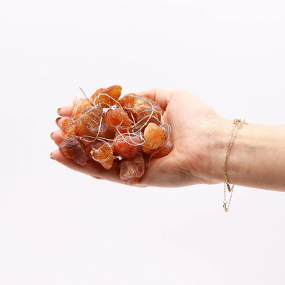 Gemstone Enchantment Lights- Rose Quartz, Celestite, Citrine, Mixed Rocks, Amethyst, Crystal Jade, Himalayam Rock Salt, Orange Jade