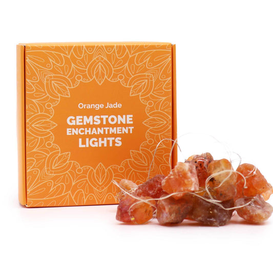 Gemstone Enchantment Lights- Rose Quartz, Celestite, Citrine, Mixed Rocks, Amethyst, Crystal Jade, Himalayam Rock Salt, Orange Jade