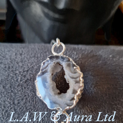 Druzy Agate Slice Bangles Silver Plated 🫶✨