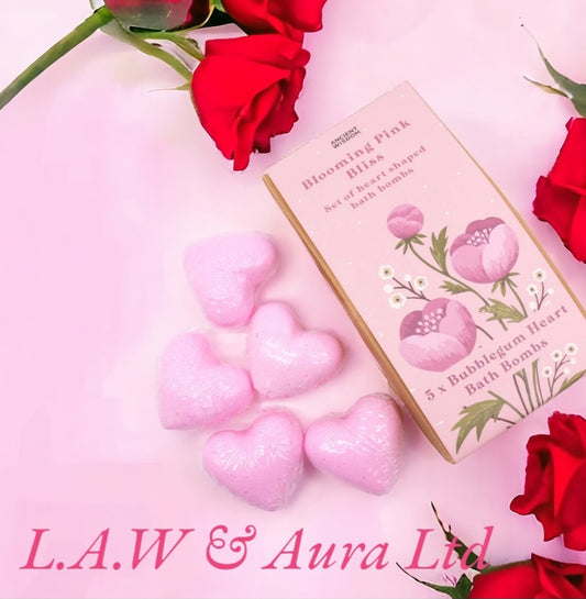 Bath Heart Gift Set - Blooming Pink Bliss