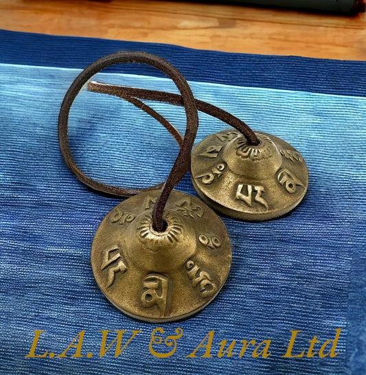Tibetan Tingsha - Lucky Symbols - approx 6cm