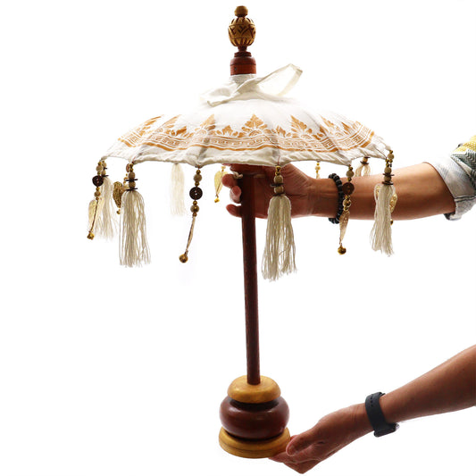 Bali Home Decor Parasol - Canvas - Natural- 40cm
