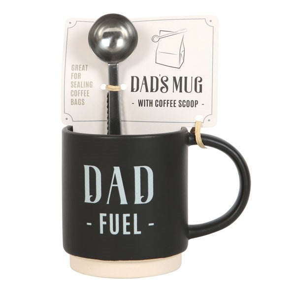 DAD FUEL MUG AND COFFEE SCOOP CLIP