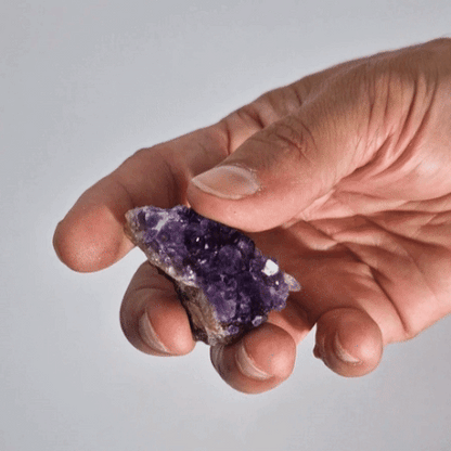Medium Natural High Grade Amethyst Standing Cluster (approx 350-450gms 7.5-10cm)