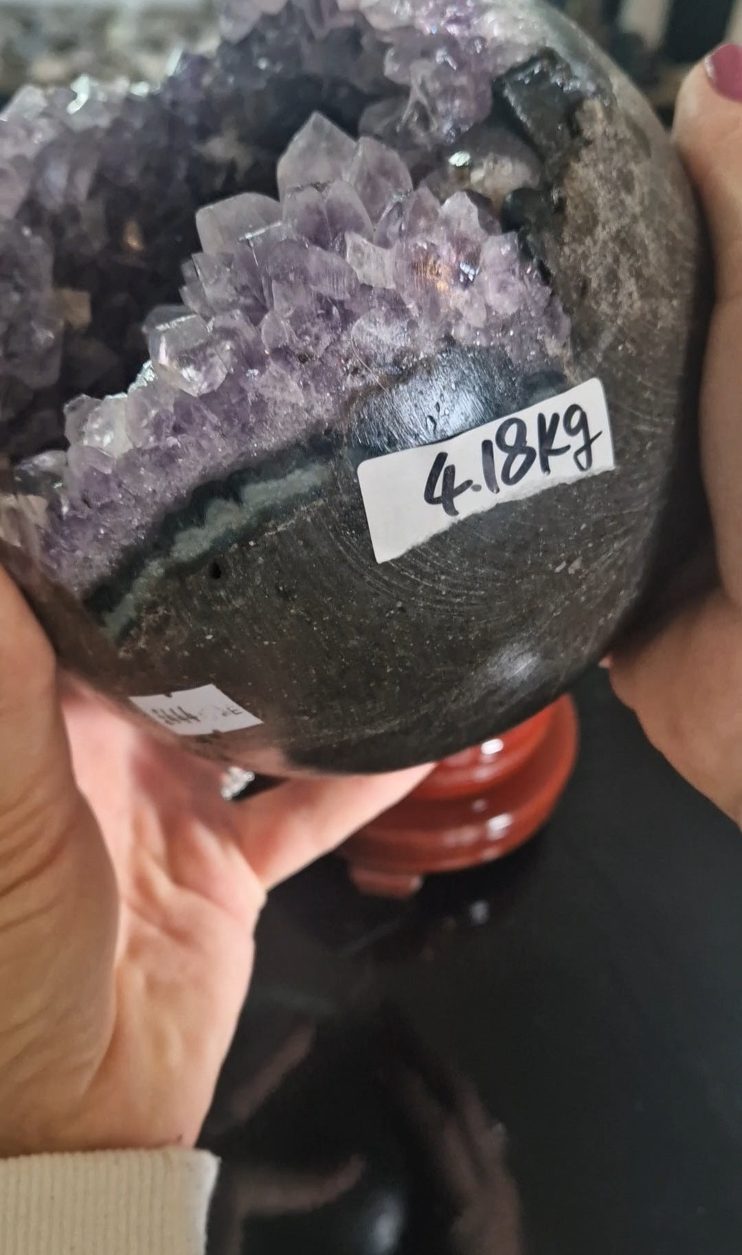 Large Heavy Amethyst Sphere 💜✨