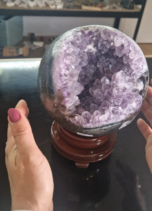 Large Heavy Amethyst Sphere 💜✨